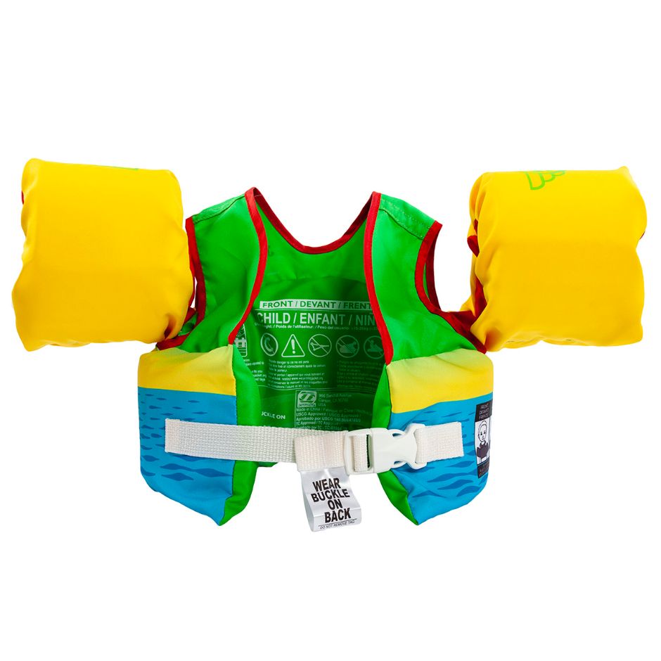 Yamaha Child JetPilot Lil Wing Man PFD-Green/Yellow/Blue-One Size