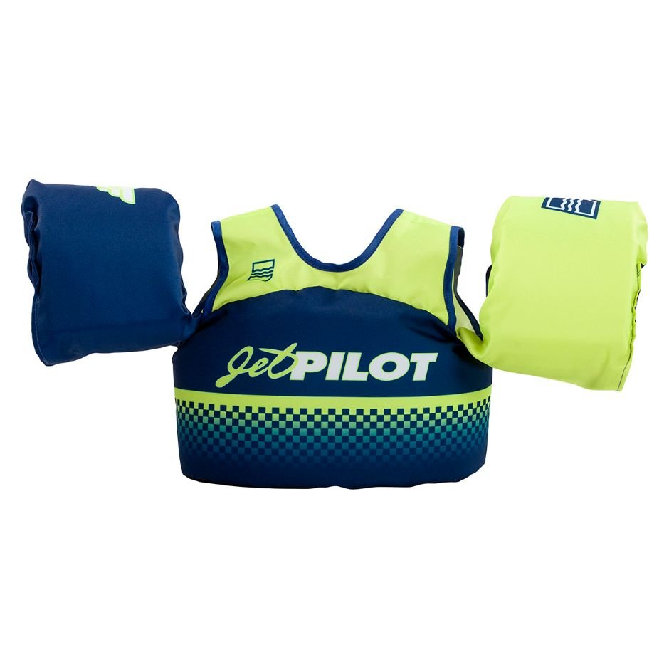 Yamaha Child JetPilot Lil Wing Man PFD-Neon Yellow/Navy-One Size
