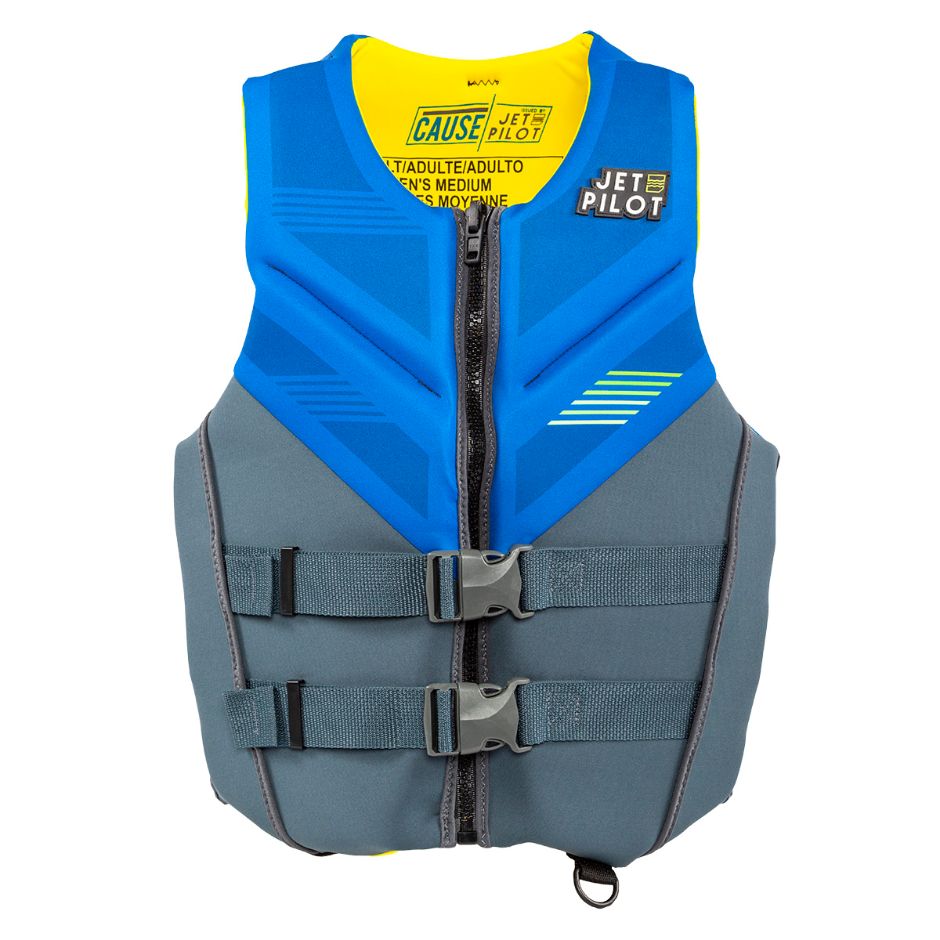 Yamaha Adult JetPilot Cause Neoprene 2-Buckle PFD-S-Blue/Gray