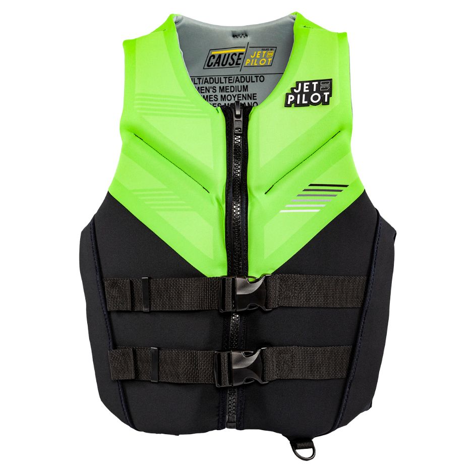 Yamaha Adult JetPilot Cause Neoprene 2-Buckle PFD-XL-Green/Black