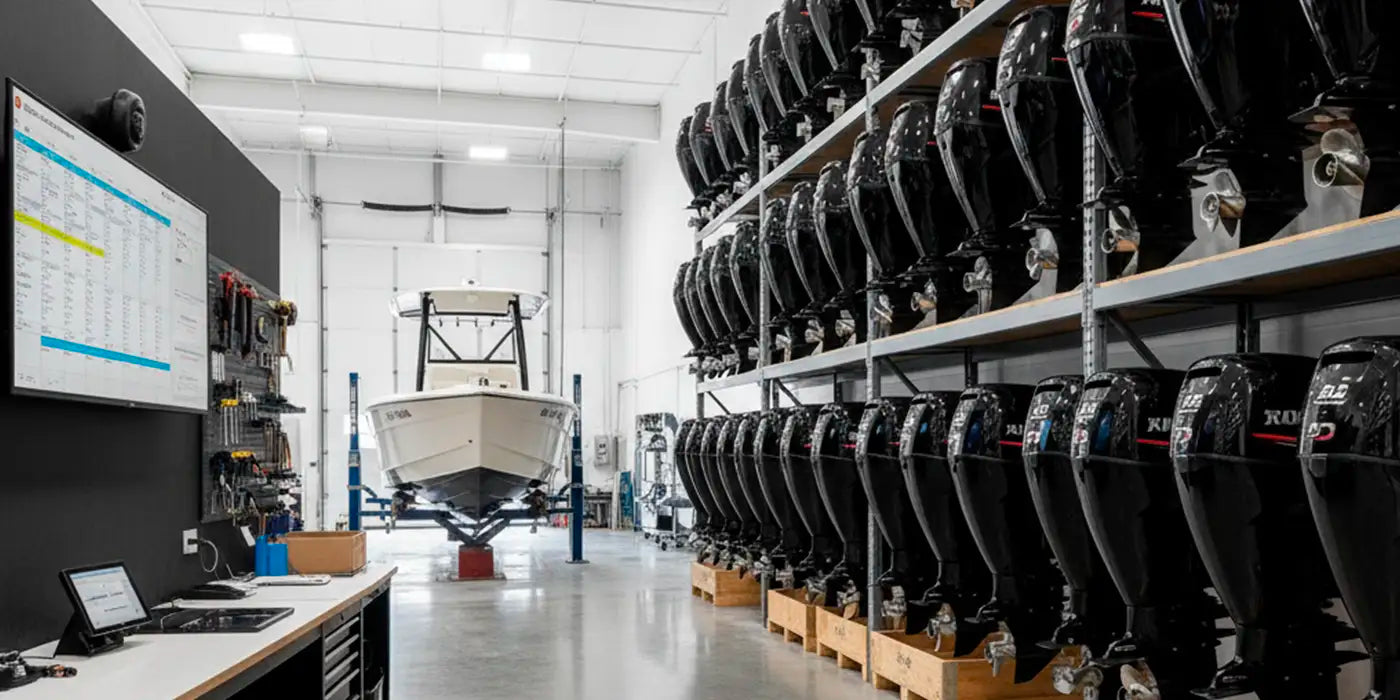 Boat Dealer Service Efficiency: Scheduling & Stocking Strategies