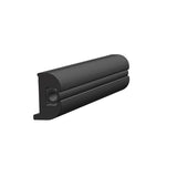 TACO Flex Vinyl Rub Rail Kit - Black with Black Insert - 70' - 1-1/16" x 11/16" - V11-0809BBK70-2