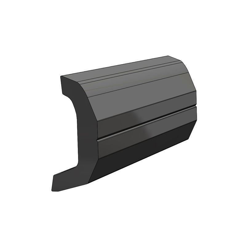 TACO - Semi-Rigid Rub Rail Kit - Black with No Insert - 30' - V11-4135BKA30-3