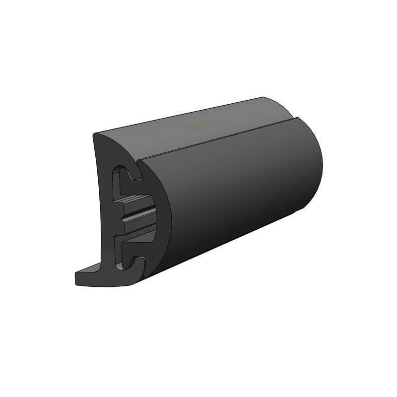 TACO - Semi-Rigid Rub Rail Kit - Black with Black Insert - 50' - V11-9795BBK50D-2
