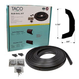 TACO - Semi-Rigid Rub Rail Kit - Black with No Insert - 30' - V11-4135BKA30-3