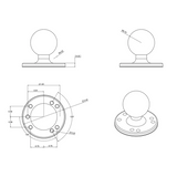 RAM Mount - 2-1/2" Diameter Base w/1.5" Ball - RAM-202U