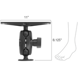 RAM Mount - Marine Electronics Mount - Gimbal Bracket Under 15lbs. - RAM-D-111U-C