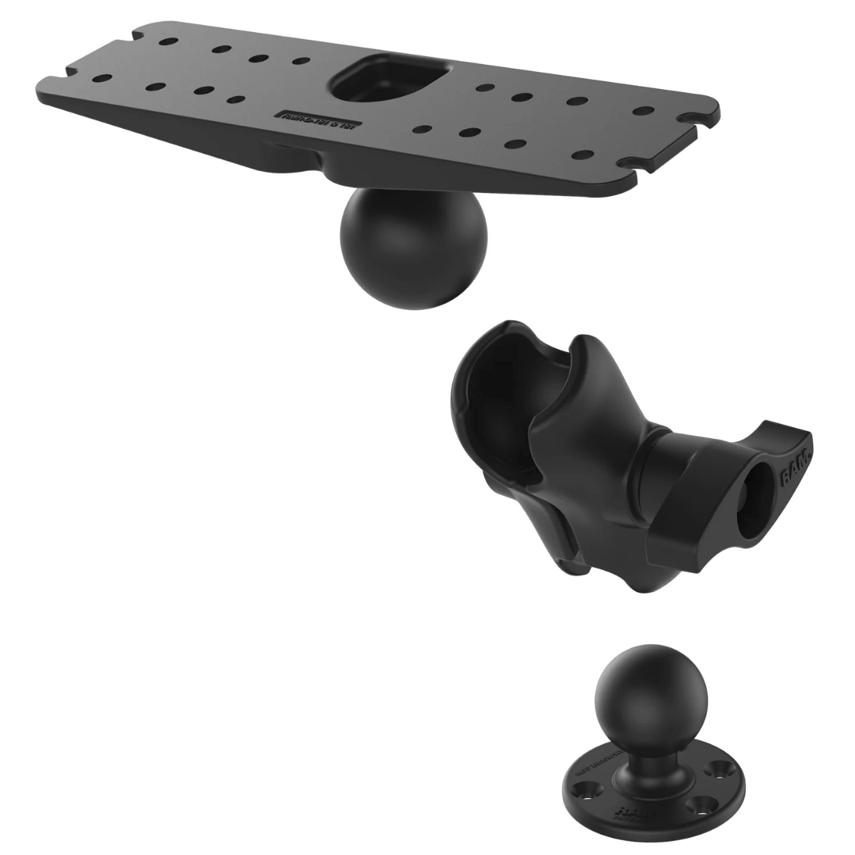 RAM Mount - Marine Electronics Mount - Gimbal Bracket Under 15lbs. - RAM-D-111U-C