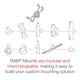 RAM Mounts - Universal X-grip Large Phone/phablet Cradle - RAMHOLUN10BU