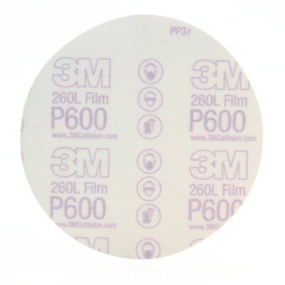 3M - Stikit Finishing Film Abrasive Disc 260L - 6 inch - P600 Grit - 100 Count - 01321