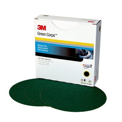 3M - Green Corps Stikit Disc - 8 inch - P80 Grit - 50 Count - 01549