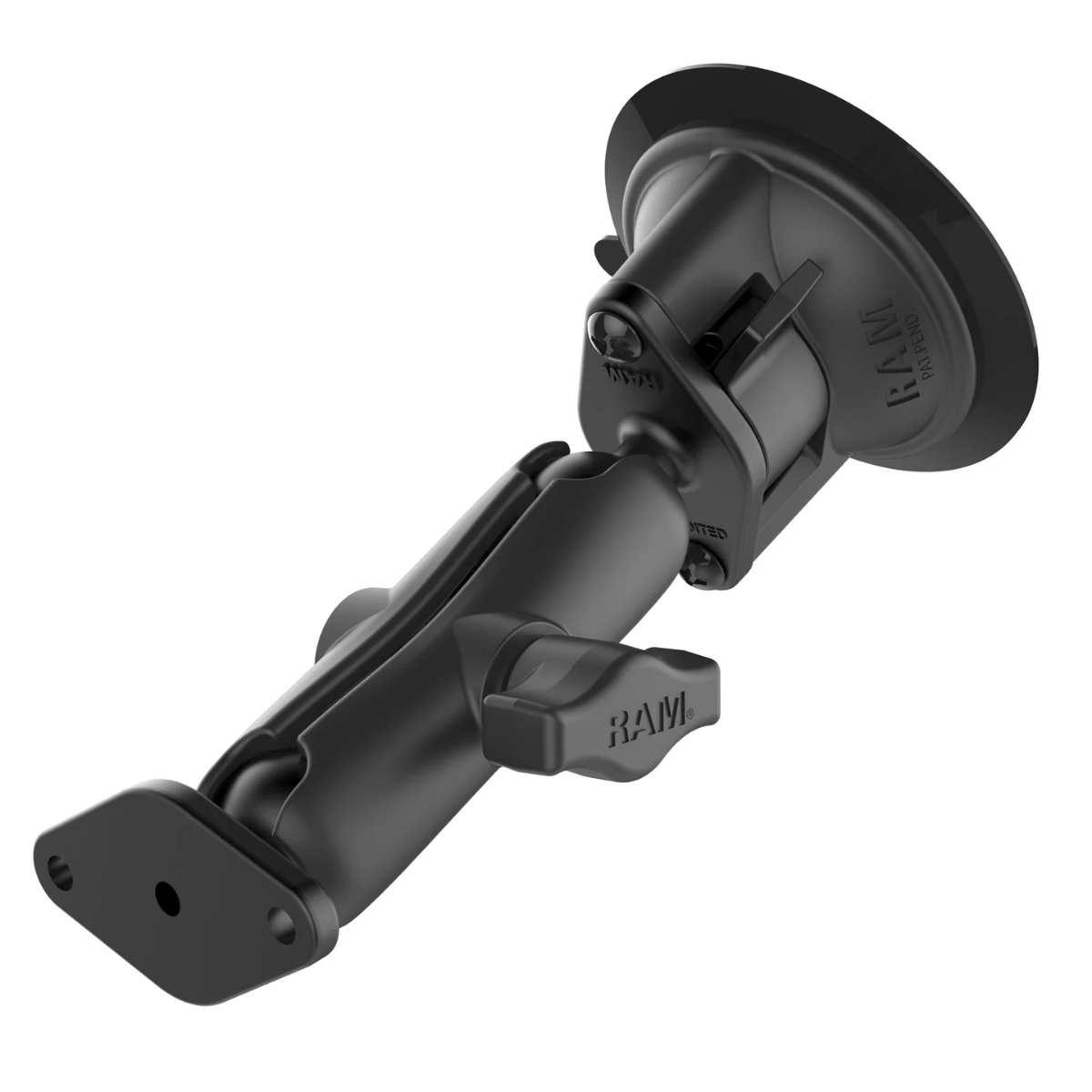 RAM Mount - Base Suction Mount Twist Lock - Requires RAM Cradle - RAM-B-166U