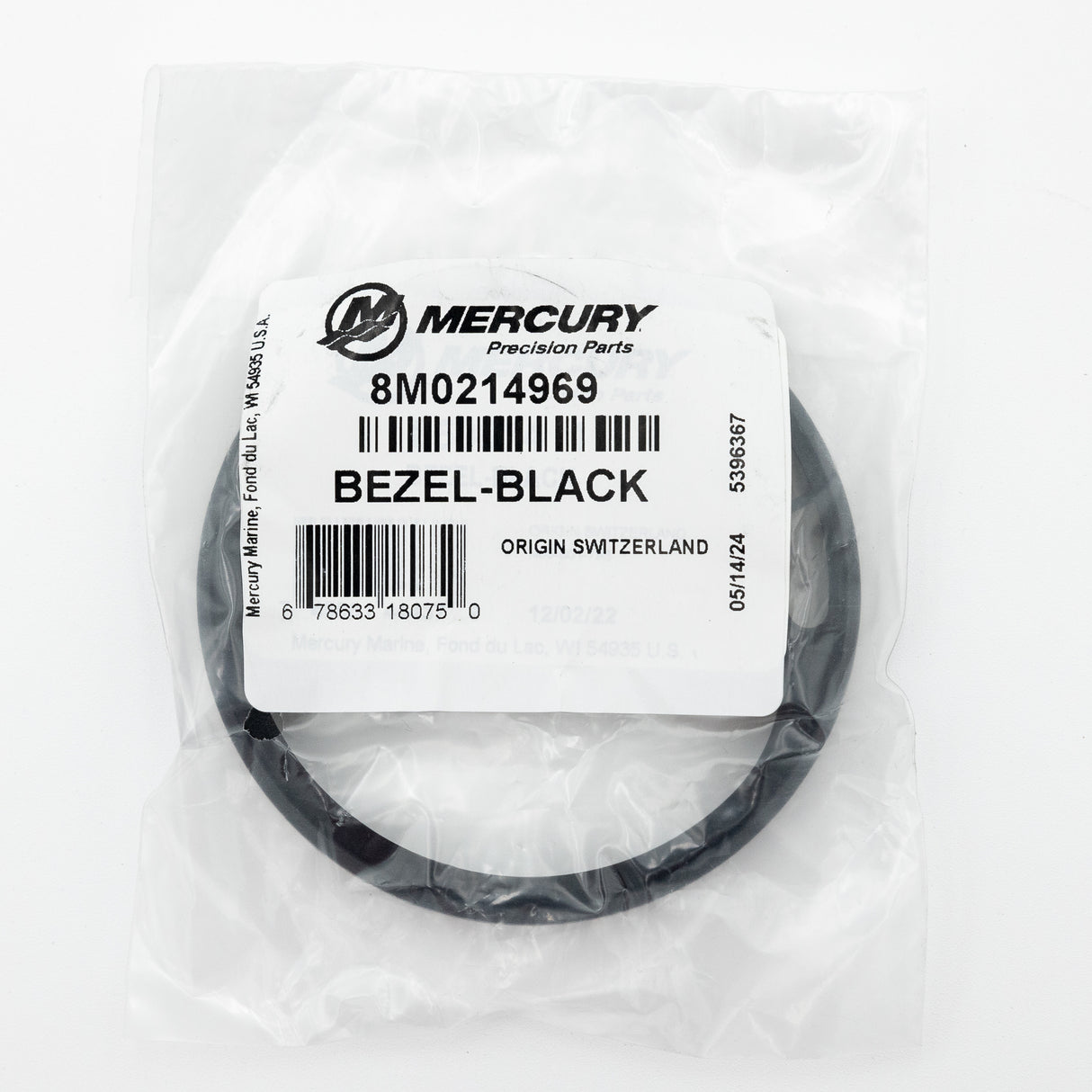 Mercury – Omega Bezel | Black | Fits 3-3/8" (85 mm) SC1000 Gauges & MercMonitors | 8M0214969