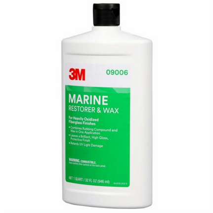 3M - Marine Restorer and Wax - f/ Fiberglass - 32 oz. - 09006