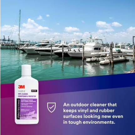 3M - Marine Vinyl Cleaner, Conditioner, & Protector - 8 oz - 09023