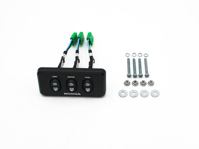 Honda - BF115J ~ BF250D (Ist) - Power Trim/Tilt Switch Panel (Triple) - Includes: Switch Panel Hardware and Instructions - 06325-ZVL-601