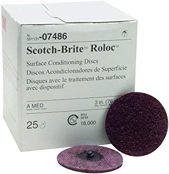 3M - Scotch-Brite Roloc Surface Conditioning Disc - 3 inch - 25 Pack - 07486