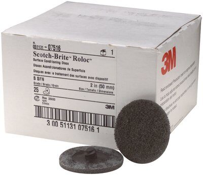 3M - Scotch-Brite Roloc Surface Conditioning Disc - 2 inch - 25 Pack - 07516