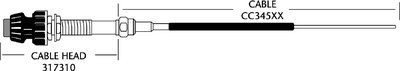 Seastar Solutions - 33lv No Hub Control Cable  - CC34505