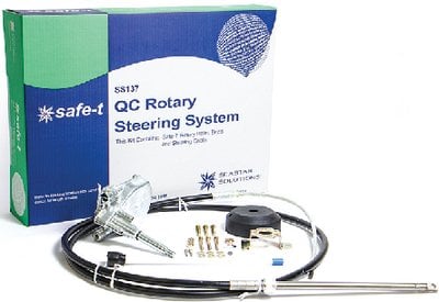 Seastar Solutions - Safe-t Quick Connect Rotary Steering Kit - SS13711 - Includes 11' Steering Cable