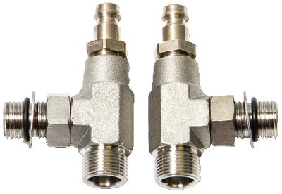 SeaStar - ORB Cylinder Bleeder Hydraulic TEE Fitting - 2 Pack - HF6002