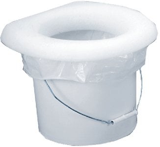 Todd - Bucket Pottie Seat - White - 14-3/4" D x 14-3/4" W - 800201W
