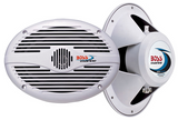 Boss Audio - MR690 Oval Marine Speakers (Pair) - 6" x 9" - White - MR690