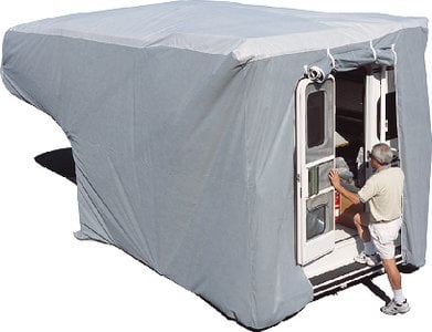 Adco - Truck Camper Cover, Gray SFS AquaShed Top/Gray Polypropylene Sides - 12263