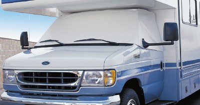 Adco - Class C Windshield Cover For RV, White - 2407
