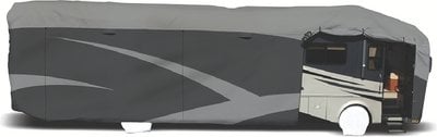 Adco - Class A Designer Series RV Cover, Gray SFS AquaShed Top/Gray Polypropylene Sides - 52203