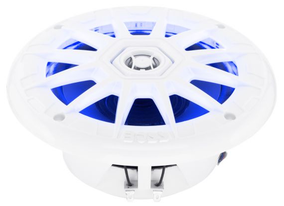 Boss Audio - MRGB65 Coaxial Marine 6.5" Speakers with RGB LED Lights - MRGB65