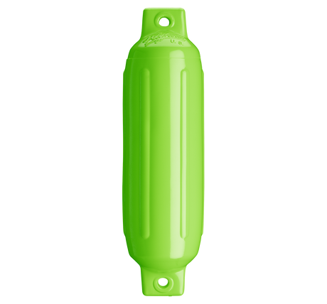 Polyform - 4.5 X 15.5 Twin Eye Fender, Lime - G2LIME
