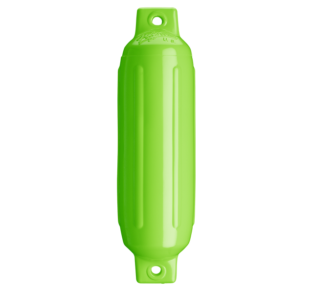 Polyform - 4.5 X 15.5 Twin Eye Fender, Lime - G2LIME
