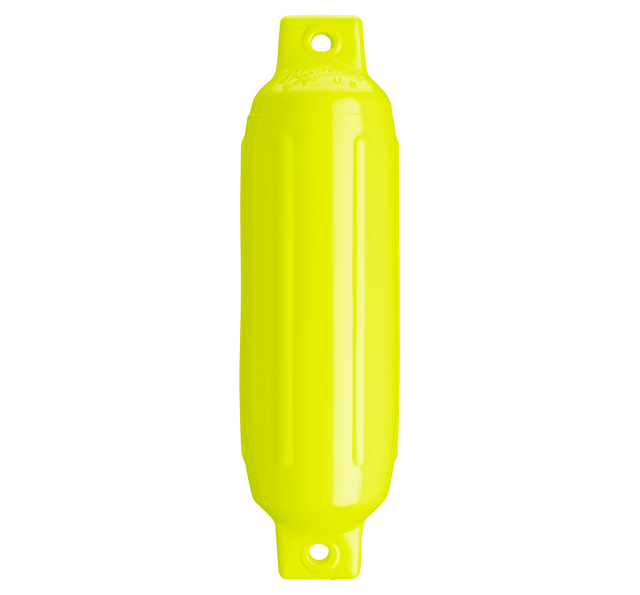 Polyform - 5.5 X 19 Twin Eye Fender, Saturn Yellow (flourescent) - G3SATYELL