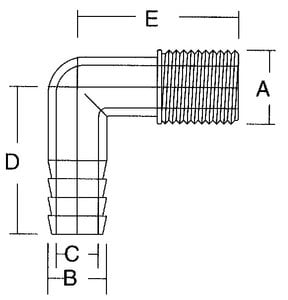 Forespar - Marelon Male Elbow - 901000