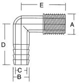 Forespar - Marelon Male Elbow - 901000