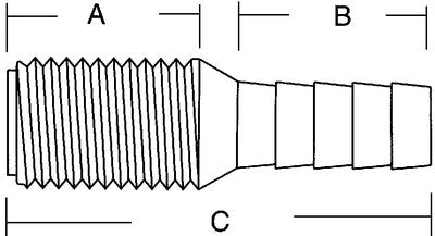 Forespar - 1 1/8 Hose Adapter - 905016