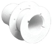 Forespar - CF250 Marelon Full Threaded Flush Head Thru Hull With Nut, White - 906002