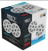 Boss Audio - MR62W 6.5" 2-Way 200W Marine Full Range Speaker - White - Pair - MR62W