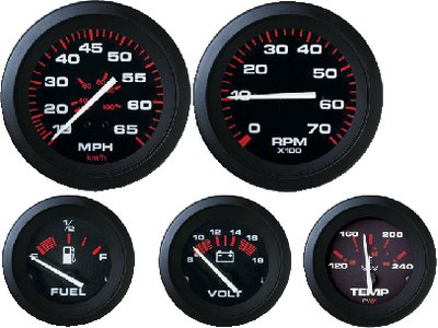 Sierra - Amega Domed 3" Speedometer - 57898P