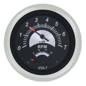 Sierra - Black Sterling Gas Engine Tachometer, 7000 RPM - 67363P