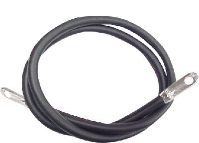 Sierra - Battery Cable Assemblies - 4 Gauge - 2' - Black - BC88533