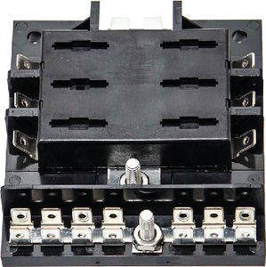 Sierra - 6 Gang ATO/ATC Fuse Block with Ground Bar - FS40420