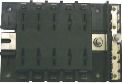 Sierra - 10 Gang ATO/ATC Fuse Block with Ground Bar - FS40740