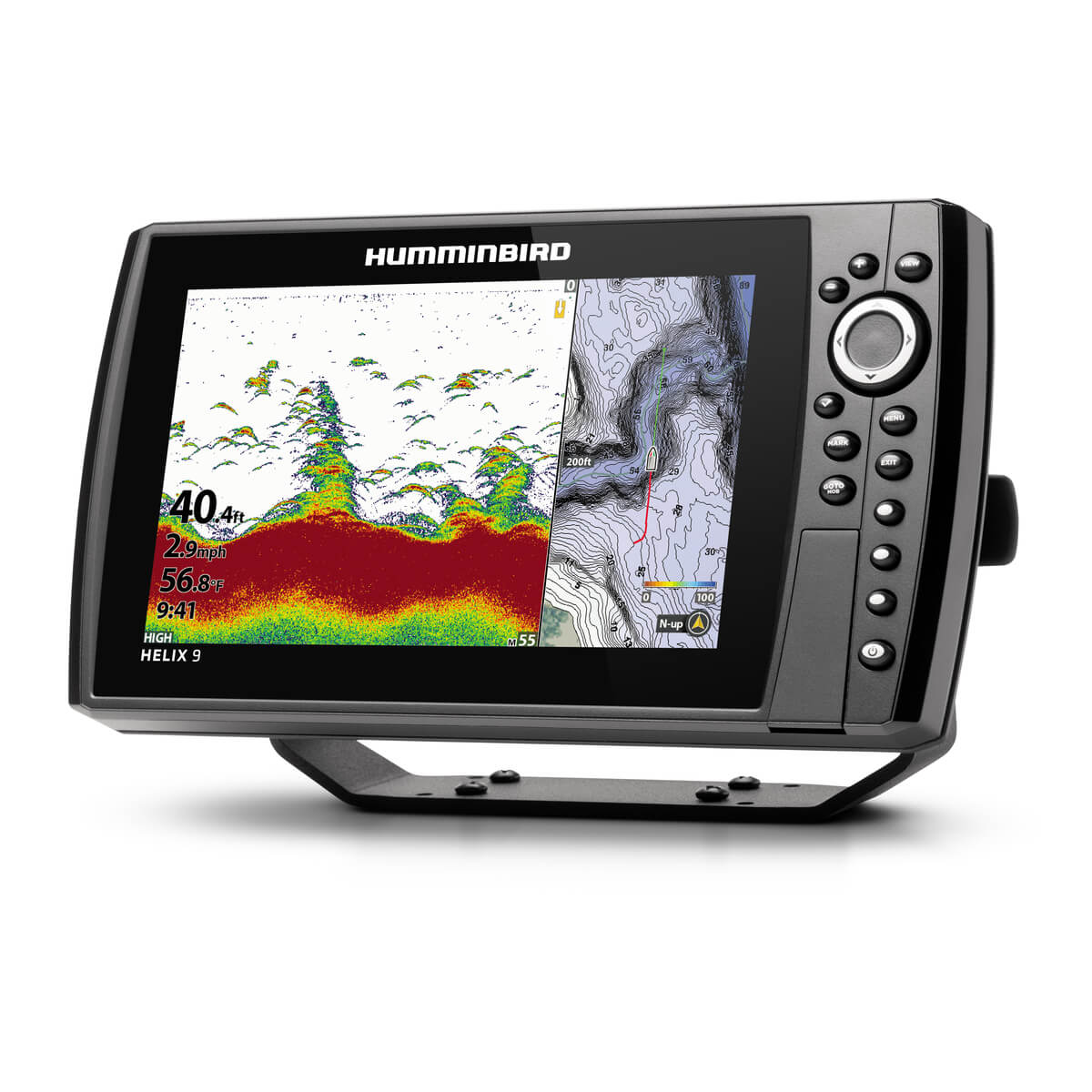 Humminbird - HELIX 9 CHIRP Fishfinder/GPS Combo G3N with Transom Mount Transducer - 410840-1