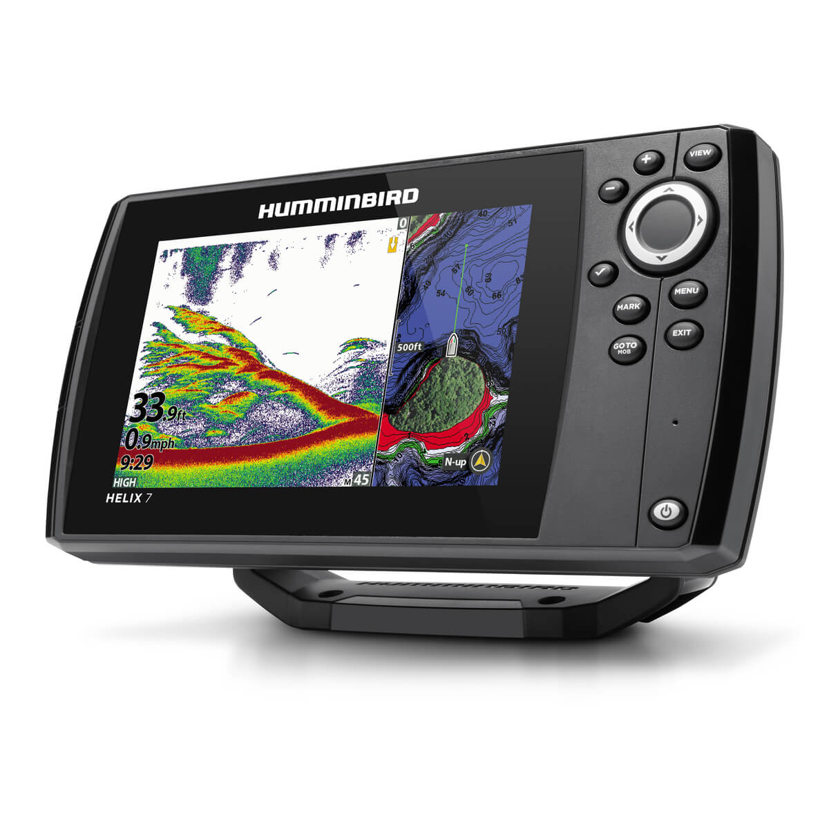 Humminbird - HELIX 7 CHIRP Fishfinder/GPS Combo G3 with Transom Mount Transducer - 410930-1