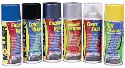 Moeller - Engine Spray Paint, Evinrude Blue Metallic - 025107