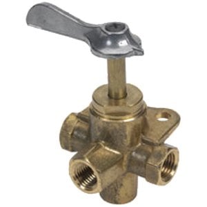 Moeller - Brass Four-Way Valve - 1/4" FNPT - 03330410