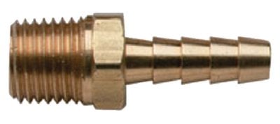 Moeller - Brass Hose Barb - Male - 1/4" x 1/4" NPT - 03340110