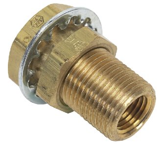 Moeller - Bulkhead Fitting - Brass - 1/4" Fnpt - Female - 03343510